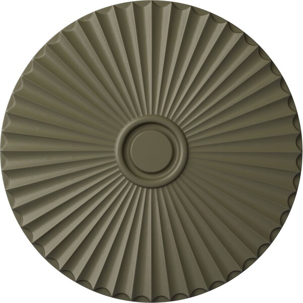 Ekena Millwork Shakuras Ceiling Medallion (For Canopies up to 5 1/2"), Hand-Painted Spartan Stone, 29 1/2"OD x 2"P CM30SHSSF - main